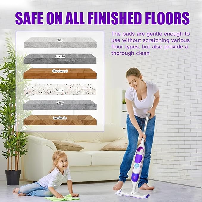 30 Count Power Mop Pads Refills for Swiffer PowerMop Multi-Surface Mopping Pad Disposable Replacement Compatible with PowerMop Safe on All Finished Floors.