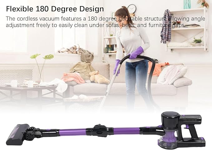 HEEPDD 250W Corded Stick Vacuum Cleaner180 Swivel Steering and Foldable Vacuum Cleaners with Large Dust Cup Capacity for Pet Hair Carpet Floor