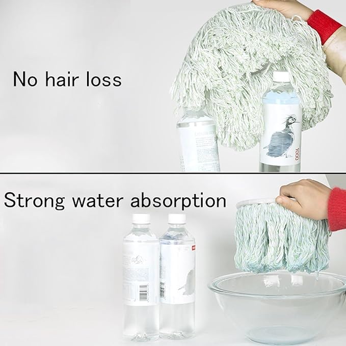 Mop Head Replacement Spin Mop Compatible Household Cleaning Tools Commercial Mop Head(D)