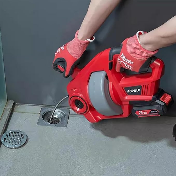 Professional Sewer Toilet Clogged Cleaning Tool Electric Pipe Unclogger Portable 3/4-2 Pipe Dredging Machine Drain Cleaner