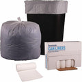 Boardwalk Low-Density Waste Can Liners 30 gal 0.6 mil 30 x 36 White 25 Bags/Roll 8 Rolls/Carton
