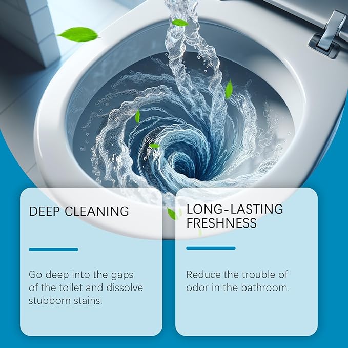 Toilet Cleaning Powder By Deep Penetrates Crevices Improves Odors Simple Operation(3pcs)