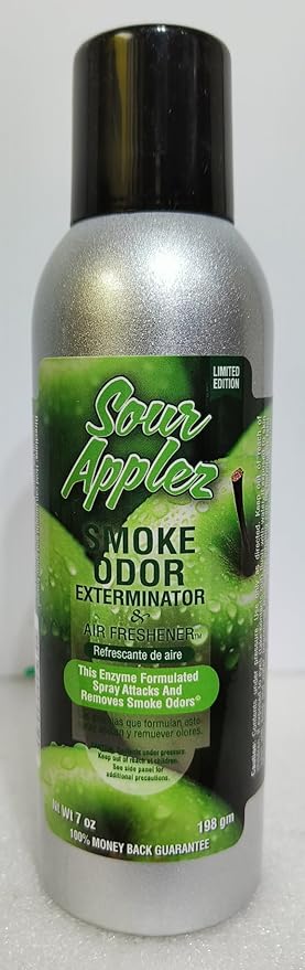 Smoke Odor Exterminator 198 gm/ 7 oz Large Spray Sour Applez 7oz Can 4 Pack. Assorted