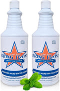 BRING IT ON! CLEANER 2 Pack 32 Oz Hard Water Stain Remover for Glass Shower Door Cleaner Soap Scum &amp Limescale Remover for Tile Grout Bathroom &amp Sink