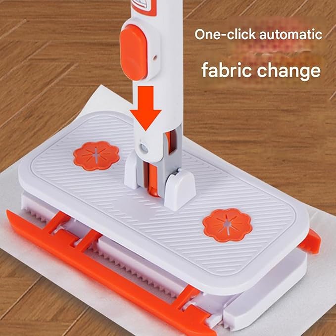 Multipurpose Home Cloth Mop with Stainless Steel Handle for Wet and Dry Efficient for Tight Space Hard Floor