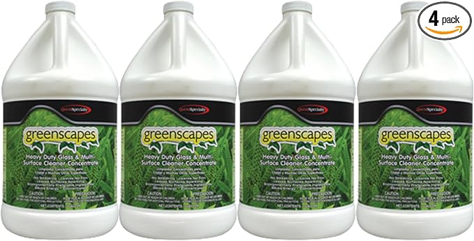 Quest 2700 GREENSCAPES Heavy Duty Glass &amp Multi-Surface Cleaner Concentrate Gallon (Case of 4)