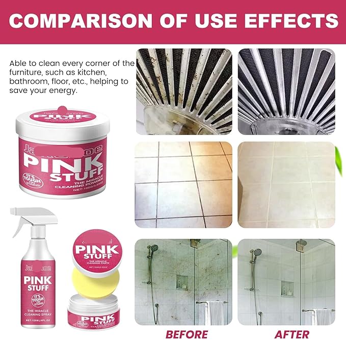 Multi-Purpose Kitchen Cleaning Paste - Removes Grease Grime &amp Water Stains For Kitchen Bathroom Floors(3PCS)
