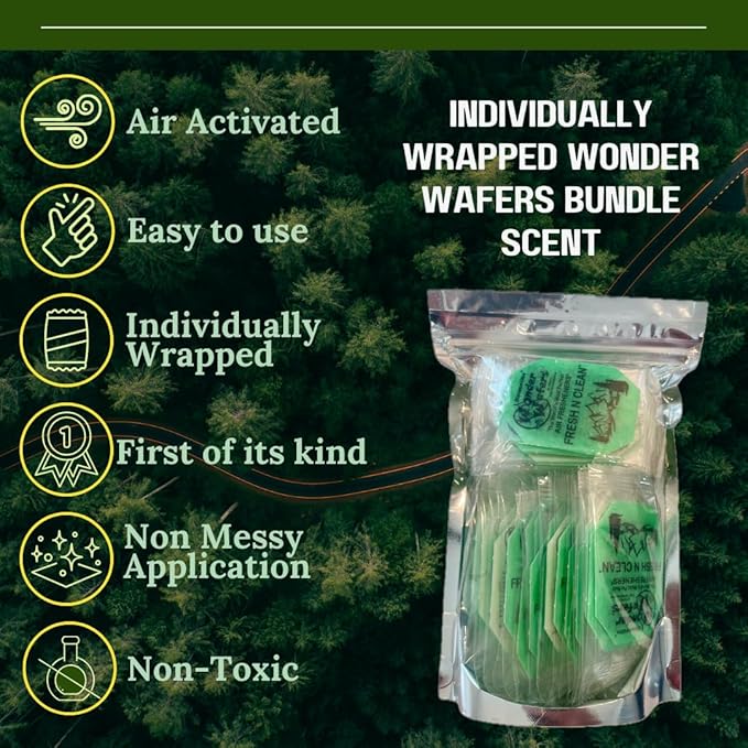 Wonder Wafers 75 count Air Fresheners Individually Wrapped Fresh N Clean Fragrance