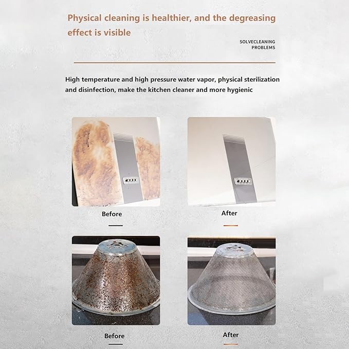 Steam Cleaner 2500W 220V Portable High Pressure Handheld Steaming Cleaner for Auto Detailing Air Conditioner Kitchen Hood Refrigerator Cleaning Steam Cleaner