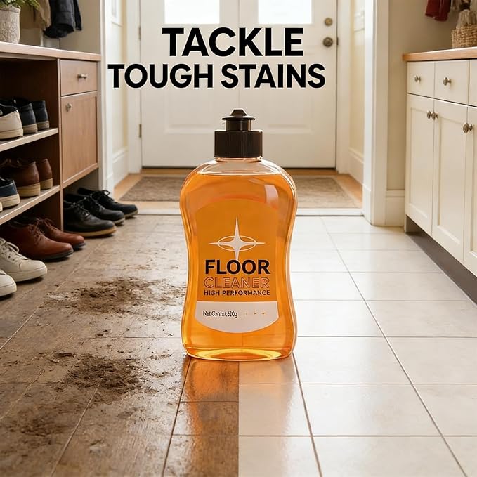 SAKER Stain Removing Floor Cleaner - 2026 New Acid Free Enzyme Formula Concentrated Multi-Surface Solution for Hardwood/Stone/Tile/Laminate/Vinyl (1 3.38 FL.OZ)
