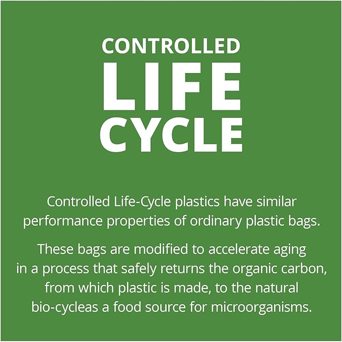 Stout by Envision 30 Gallon 30 x 36 Controlled Life-Cycle Plastic Trash Bags 60 Bags Per Case Brown Made in America (G3036B80)