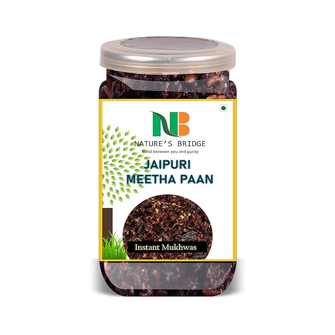 NATURE'S BRIDGE Jaipuri Meetha Mouth Freshener 500 Gram Airtight Container