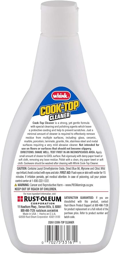 Glass/Ceramic Cook-Top Cleaner 24 Ounce (Pack of 6)