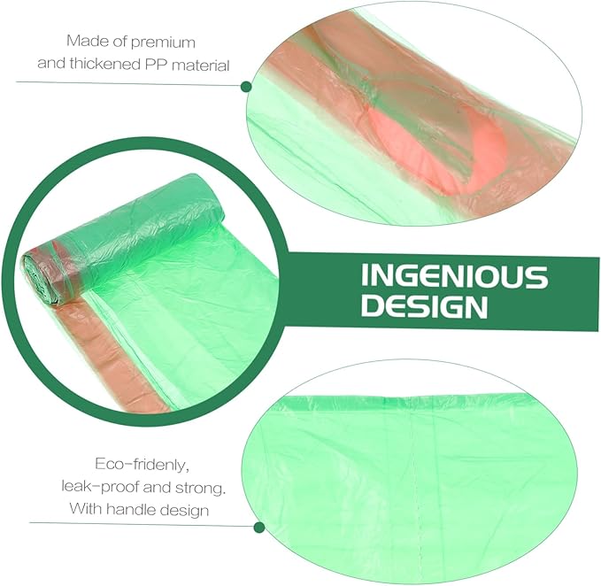 10 Packs Disposable Drawstring Trash Bags Household Plastic Waste Organizer for Kitchen Bathroom Office Living Use