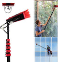 7.2m/30cm Brush Head Conservatory roof CleanerWater Fed Window Cleaning EquipmentSolar Cleaning Brush Outdoor Window Cleaning for High Windows