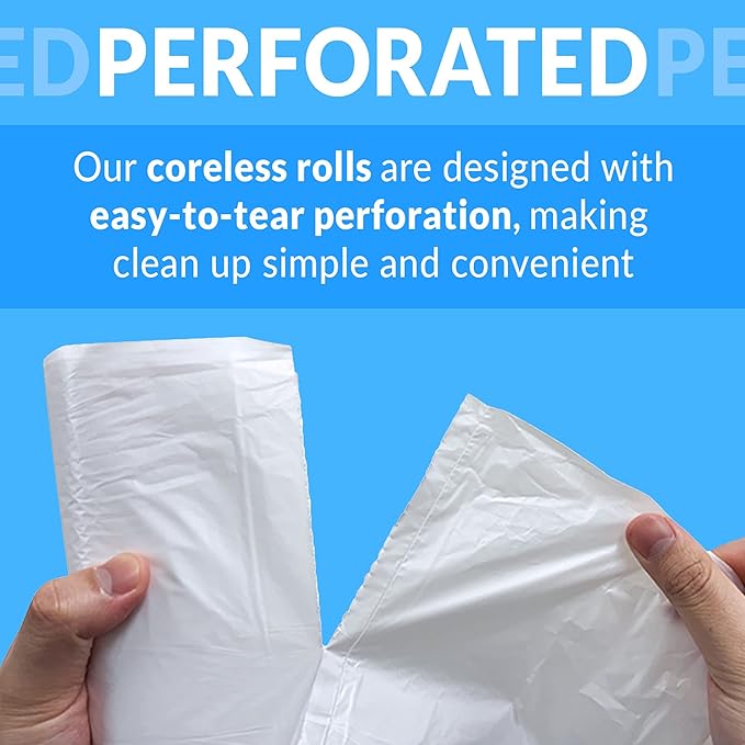 Reli. 13 Gallon Trash Bags | 250 Bags | Clear | Tall Kitchen | Strong | Garbage