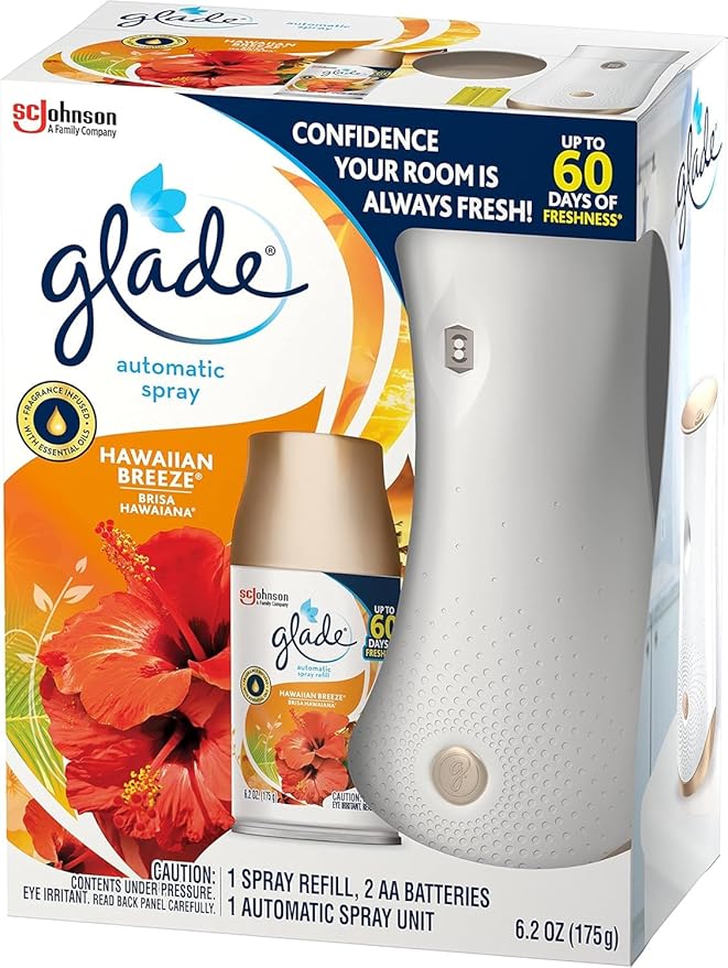 Glade Automatic Spray Air Freshener Starter Kit 6.2 Ounce (Pack of 2)