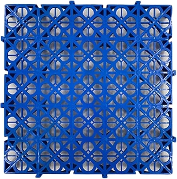 Trench Drainage GrateDrain Covers OutdoorInterlocking Floor TilesModular Mats Multicolor 40x40x4cm Pack of 4-20 Pcs(Blue20 pieces)