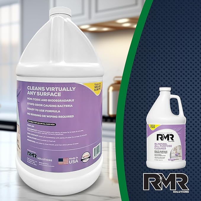RMR All Natural All-Purpose Cleaner - Non-Toxic Rinse-Free Multipurpose Cleaning Supplies Biodegradable 1 Gallon Bottle Modern Botanical Scent