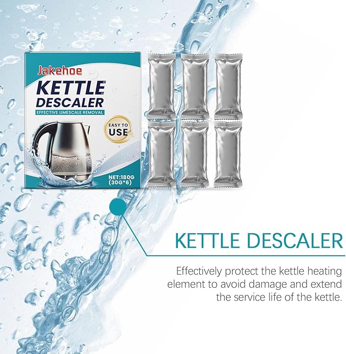 Kettle Descaler Powder - Powerful Limescale Remover For Electric Kettles Restores Shine Easy To Use Household Cleaner(2PCS)
