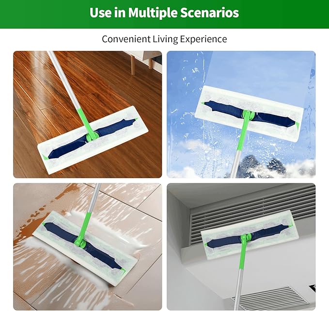 60 Count Thicken Heavy Duty XL Dry Sweeping Cloths for Swiffer Sweeper XL MopDisposable X-Large Pet Dry Mop RefillMulti-Surface Dry Cloth Refills for Floor Cleaning
