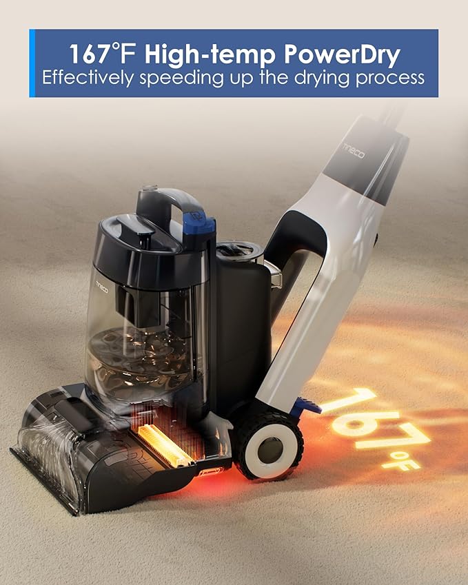 Tineco Floor ONE S5 Smart Cordless Wet Dry Vacuum Cleaner and Mop for Hard Floors &amp Carpet ONE Cruiser Smart Carpet Cleaner Self-Cleaning and FlashDry Deep Cleaning