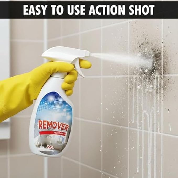 Highly Effective Removal Spray Wall Cleaner for Painted Walls Multi-Surface Cleaning Solution Dust and Stain Remover for Wood Tile Fabric Bathrooms Kitchens (2Pcs)