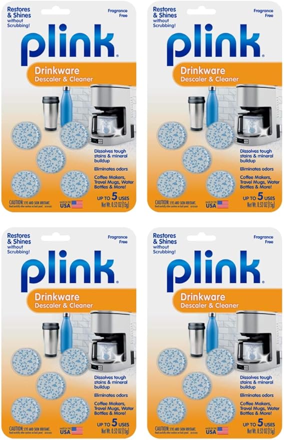 Plink PDW12T Drinkware Descaler and Cleaner 20 Tablets