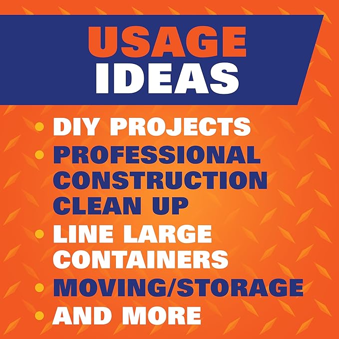 Hefty Heavy Duty Trash Bags Large | 42 Gallon | For Contractors | 26 Count Pack of 2