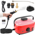 2500w Handheld High Temp Portable Cleaning Machine Steam Cleaner Natural Steam Cleaner with 3 Brush Heads 6-Level Air Output Adjustment Portable Multipurpose Steam Cleaner for Kitchen FurnitureCar