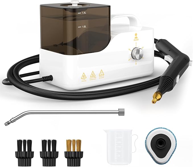 Lubluelu High-Pressure Steam Cleaner for Home Car Detailing &amp Kitchen 2600W Handheld Steamer with 10s Heat-Up for Bathroom Floors &amp Upholstery
