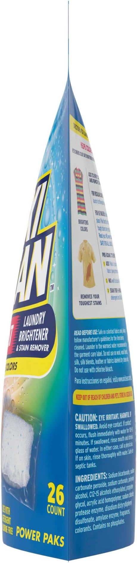 OxiClean Color Boost Laundry Brightener and Stain Remover Power Paks 26 Count