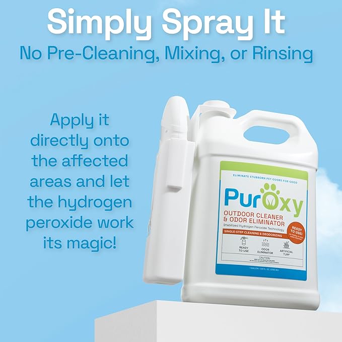 Outdoor Cleaner &amp Pet Odor Eliminator with Power Sprayer
