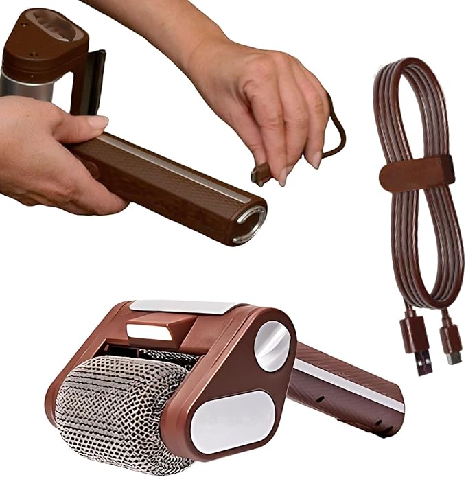 Stainless Steel Grill Cleaner Electric Grill Brush Bristles Free BBQ Cleaning Brush Cordless BBQ Cleaning Kit with LED Detachable 350 RPM Stainless Roller