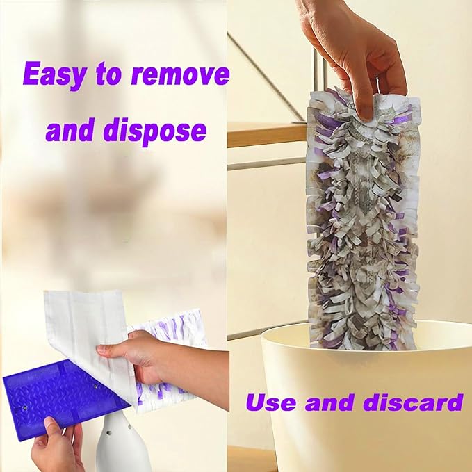 60 Pack Disposable Power Mop Refill Pads for Swiffer PowerMop - Multi-Surface Floor Cleaning Mop Pads Compatible with Swiffer Wet Pads Refill 12 Layers Thickened | Super Absorbent | Stickiness