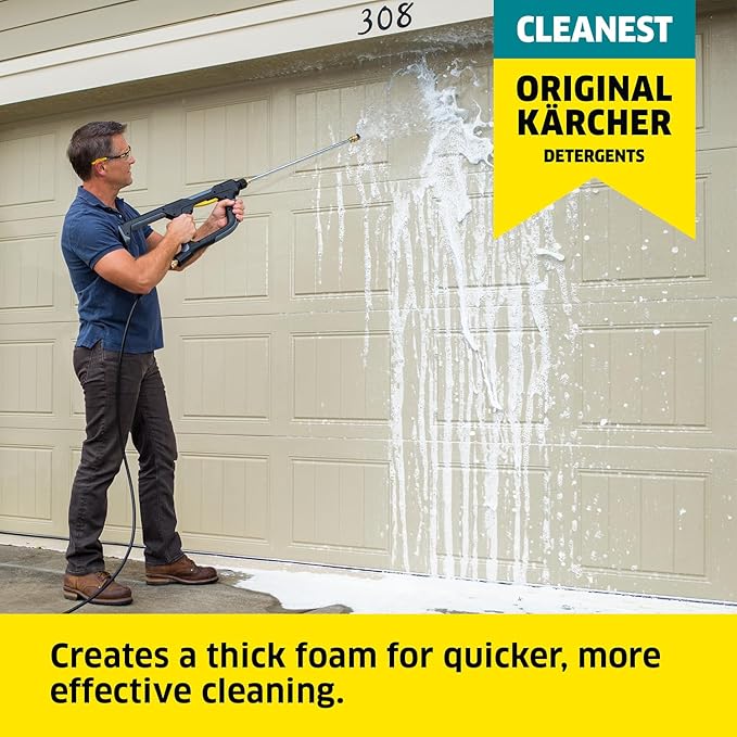 Kärcher Pressure Washer Cleaning Soap Concentrate Bundle - Multi-Purpose for Outdoor Surfaces Car Wash &amp Wax 1 Gallon Each