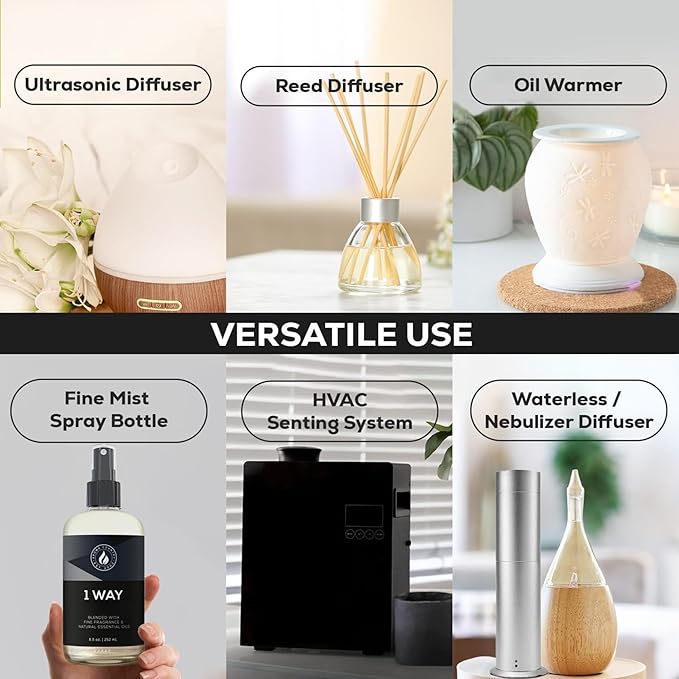 Aroma Country 1 Way Diffuser Oil - Luxury Hotel Santal Fragrance Oil for Diffuser Refill Sandalwood Home Aroma Diffusers &amp Room Spray - My Way Premium Aromatherapy Oils &amp Home Scent (4 Fl Oz)