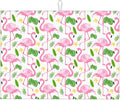 Pink Flamingo Leaf Dish Drying Mat 18x24 For Kitchen Counter Absorbent Microfiber Dishes Pad Dish Drainer Rack Mats Fast Dry Kitchen Accessories