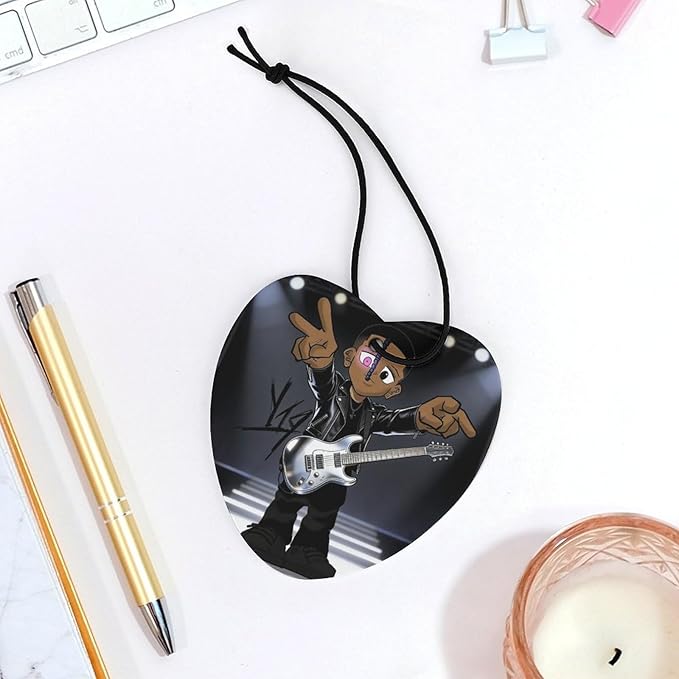 5PCS Car Air Freshener Hanging Personalized Double Sided Stage Rocker Car Fresheners Long Lasting New Cars Scents Cute Automotive Freshies for Closets Drawers (tea)
