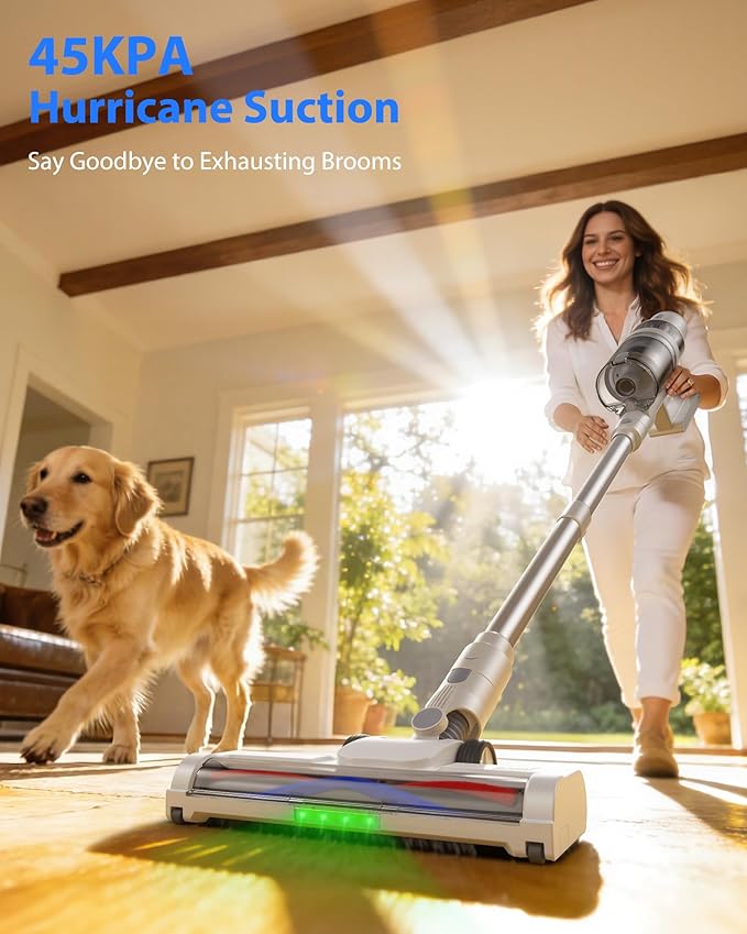 Cordless Vacuum Cleaner for Home 6In1 Multifunctional Up to 50 Mins Runtime Rechargeable Stick Vacuum-1