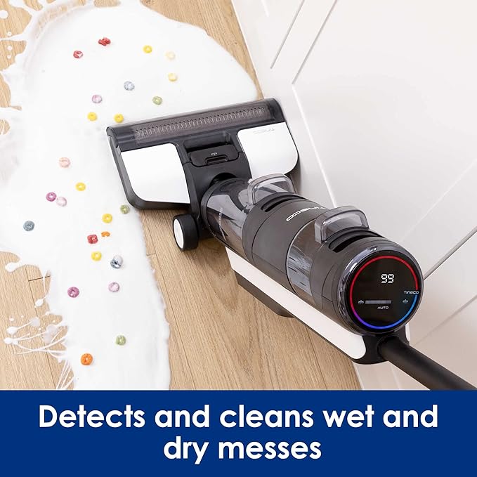 Tineco Floor ONE S3 Breeze Cordless Hardwood Floors Cleaner Lightweight Wet Dry Vacuum Cleaners for Multi-Surface Cleaning with Smart Control System