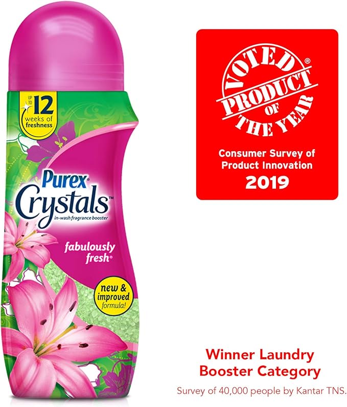 Purex Crystals in-Wash Fragrance and Scent Booster Fabulously Fresh 15.5 Ounce 4 Count