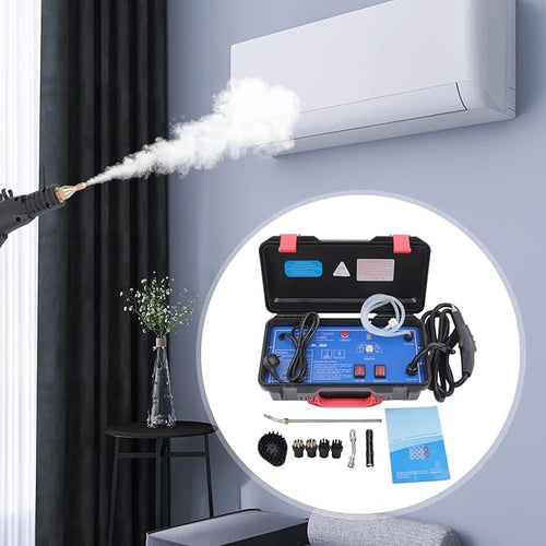 1700W Steam Cleaner Machine 110V High Pressure Steam CleanerHigh Pressure 3.5 Bar With 6 Adjustable Gears Multiple BrushesPortable Heavy Duty Cleaner For Kitchen Bathroom