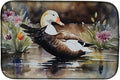 Caroline's Treasures DAC3203DDM Common Eider Duck Dish Drying Mat Absorbent Dish Drying Mat Pad for Kitchen Counter Dish Drainer Mat for Countertop 14 x 21 Multicolor