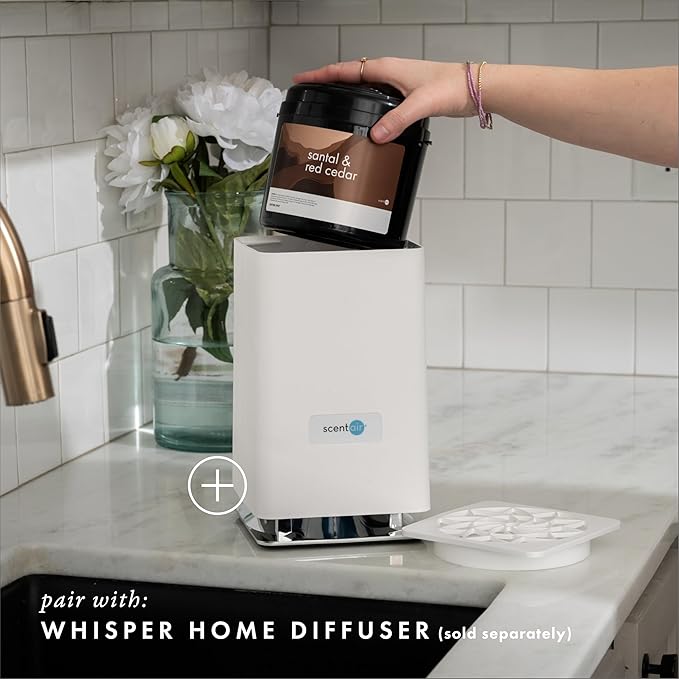 ScentAir Whisper Home Monthly Plug-in Refill Fragrance Cartridge for Home and Office Santal &amp Red Cedar