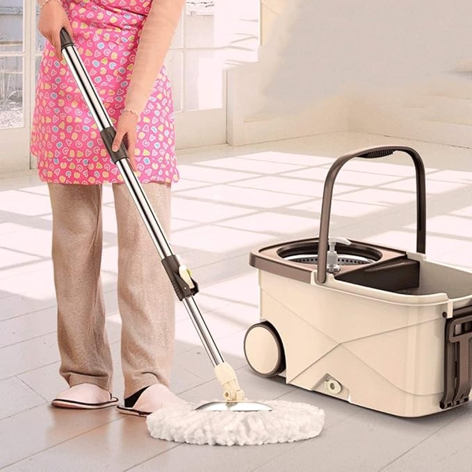 Microfiber Mop Floor Cleaning System-Washable Pads for Hardwood Laminate and Tile with Soft Padding and Handles Suitable for Wood Walls Kitchens