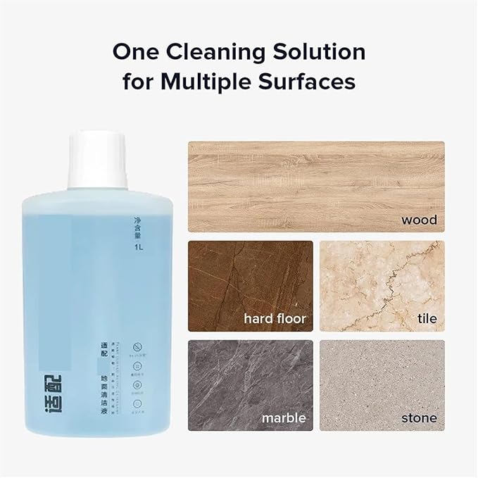LiquidCompatible For RoborockQ5/Q7/Q8/S7/S8/Qrevo Series Dyad/Flexi Cordless Series Parts Vacuum Cleaner Cleaning Solution Accessories 1L