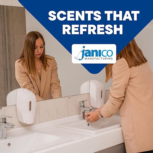 Metered Air Freshener Refills for Aerosol Dispenser – Vanilla Scent – 6.2 oz – 12 Pack – Automatic Air Freshener Spray Refill – Commercial Aerosol Deodorizer for Office Bathroom Gym Businesses