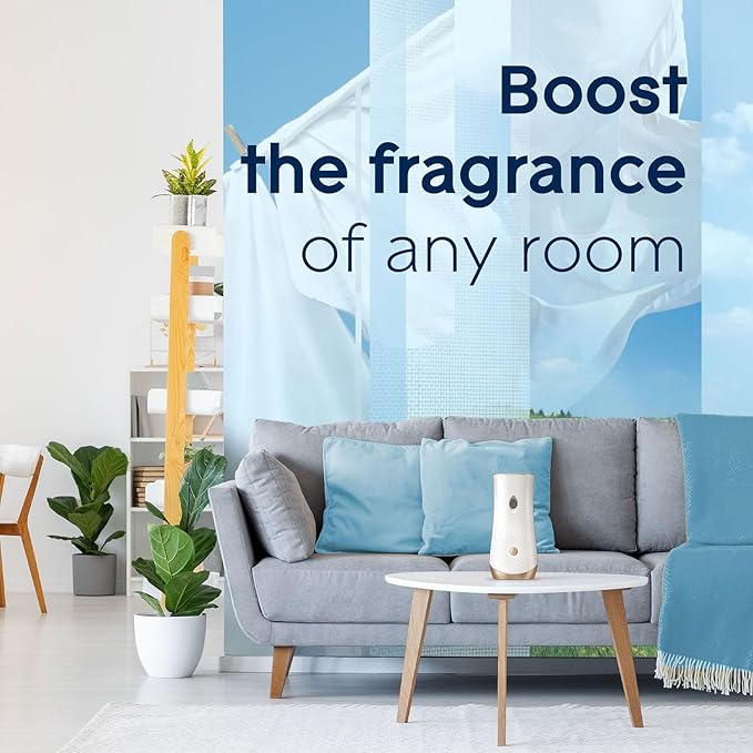 Automatic Spray Refill Air Freshener Clean Linen Fragrance 6.2 oz – Home Bathroom &amp Living Spaces (6 Regular Size)