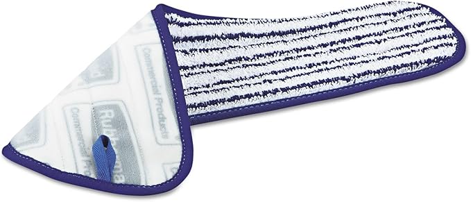 Rubbermaid Commercial Microfiber Finish Pad RCP Q800 WHI